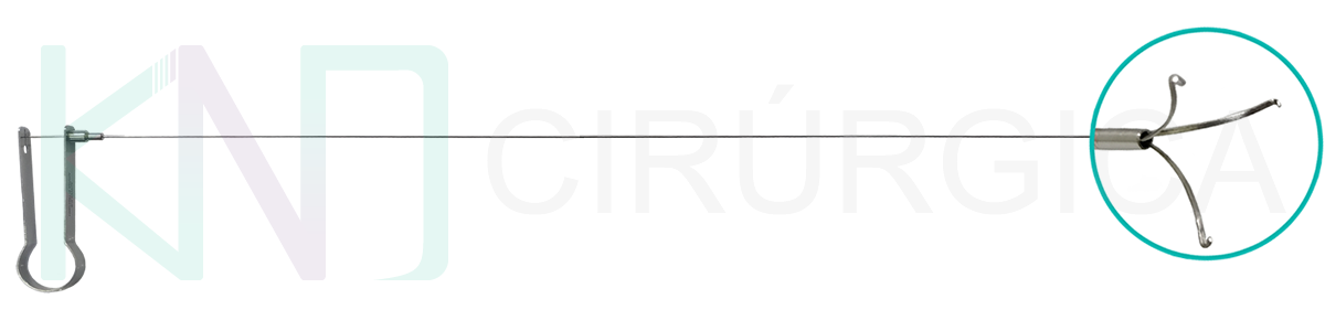 Pinça Tridente de 3,5 FR x 600 mm p/ Uretero